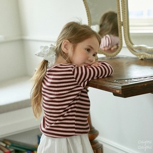 «sold out»«ジュニアサイズあり» Banana J リブボーダーカットソー 3colors