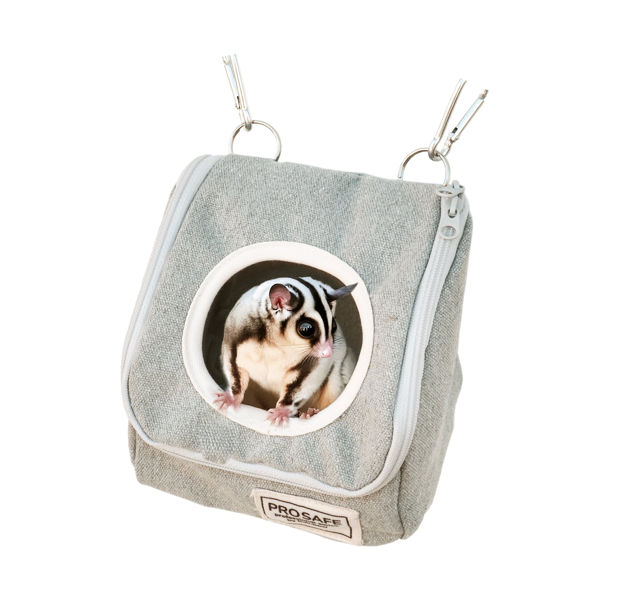 【小動物用品】【PRO SAFE】デグモモハウス デニム/ナチュラル/グレー