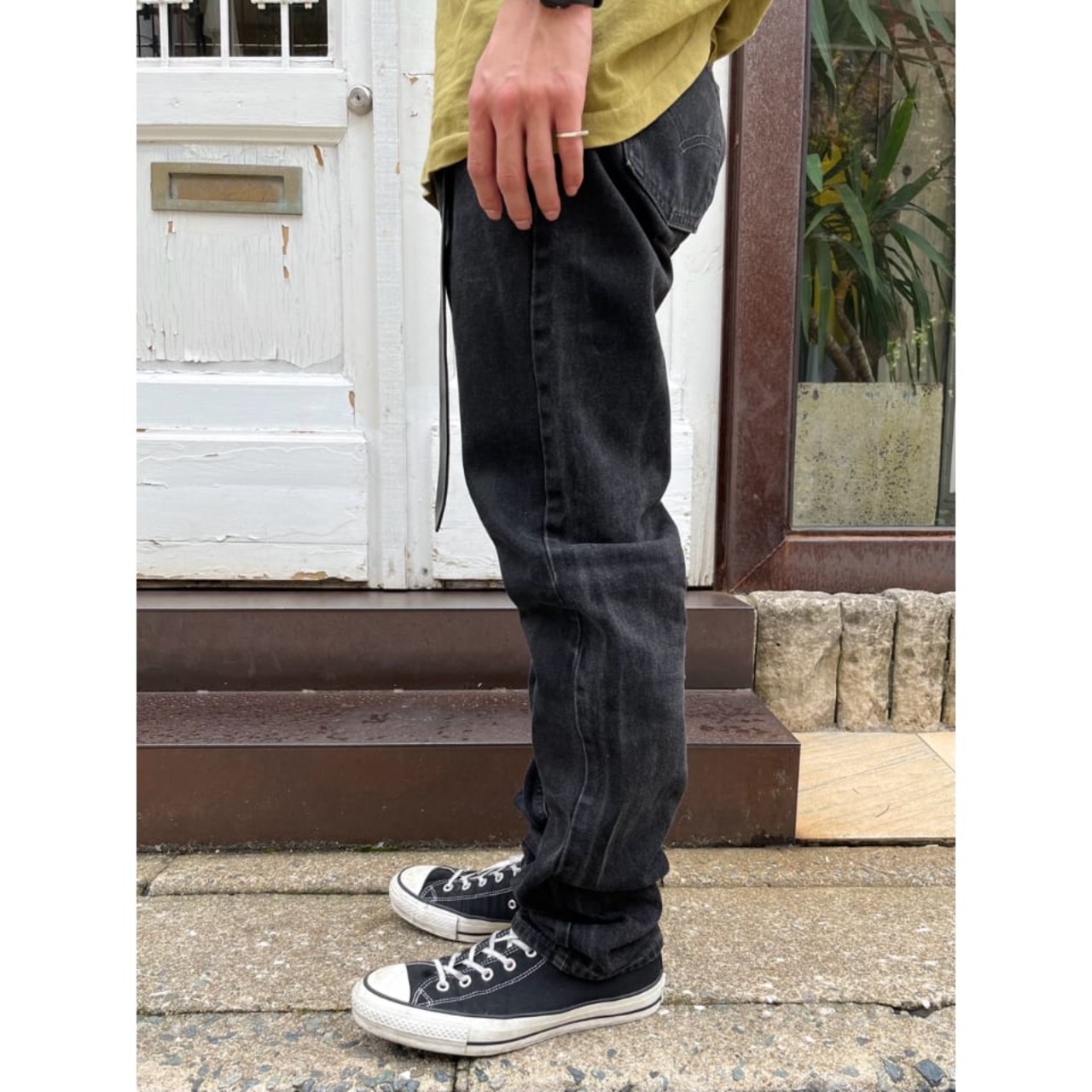 90s Levi’s 505-0260 BLACK DENIM PANTS MADE IN USA  Size W31L32→W31L31