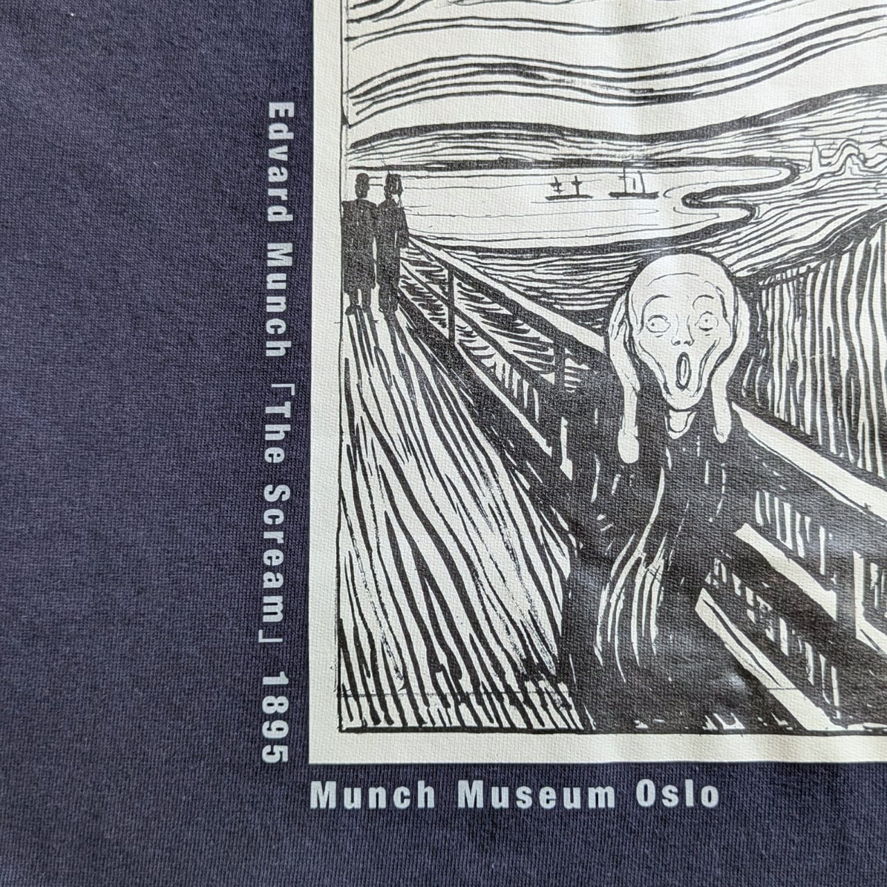 ムンク「叫び」EDVARD MUNCH THE CRY Tシャツ 90s アートTシャツ 
