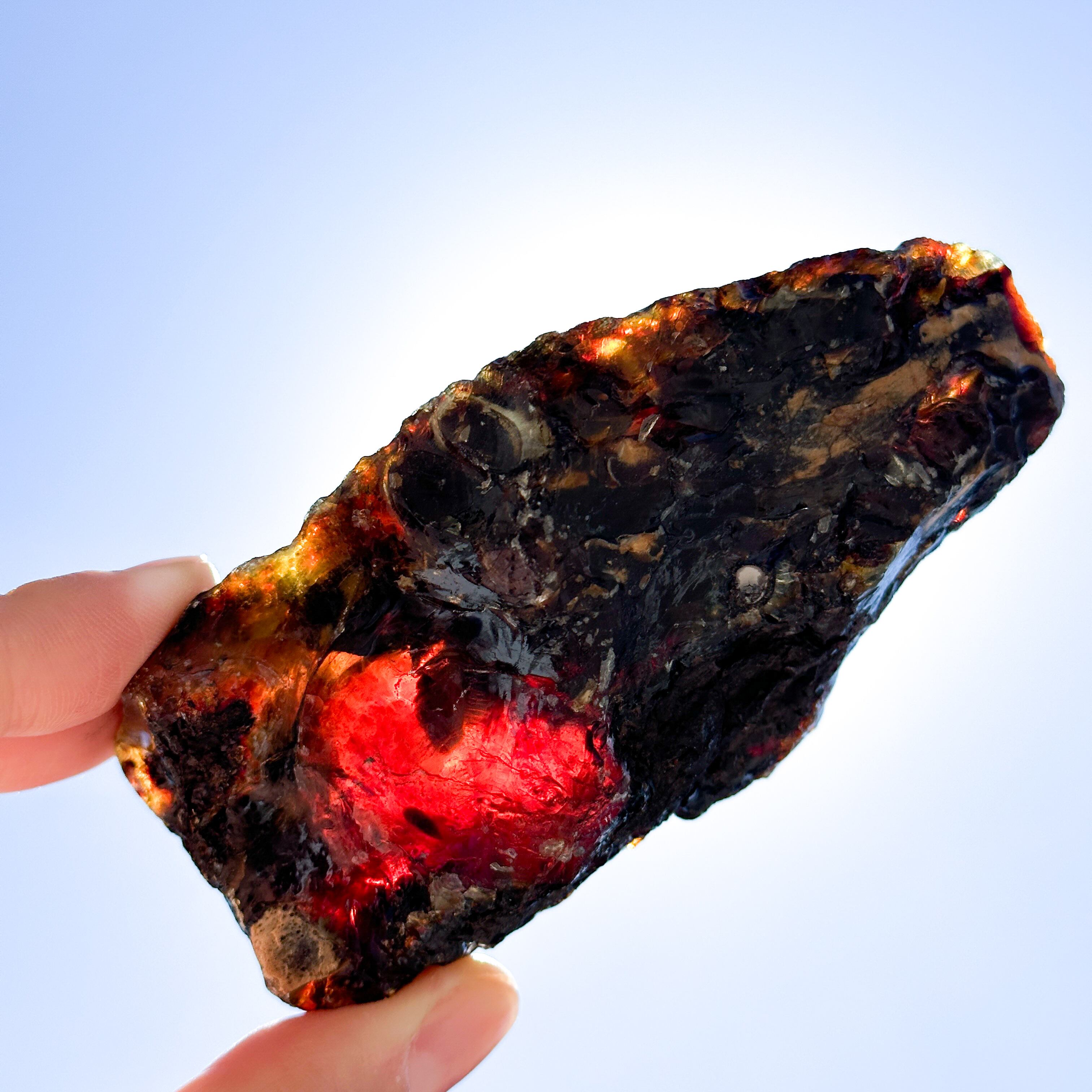 天然琥珀ブルーアンバー63◇ Blue Amber ◇ 天然石・鉱石