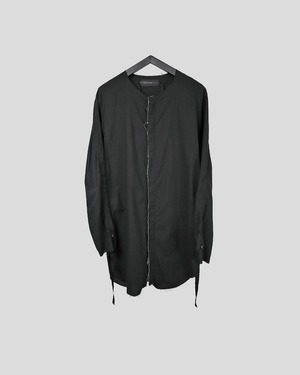 23SSご予約商品　ASKYY / RIBBON SHIRTS -LONG- / BLK