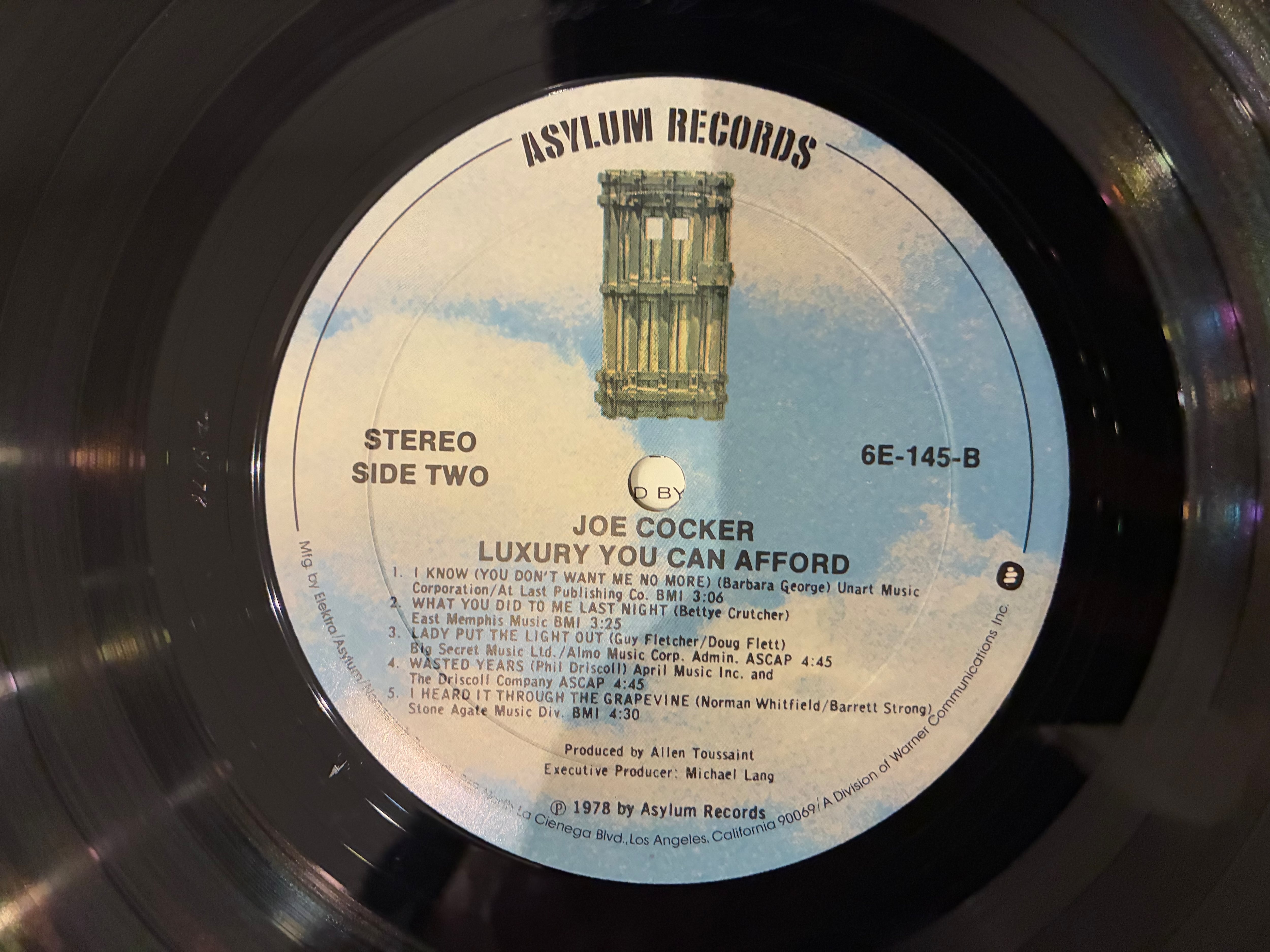 JOE COCKER / LUXURY YOU CAN AFFORD | sixteen records (シックス