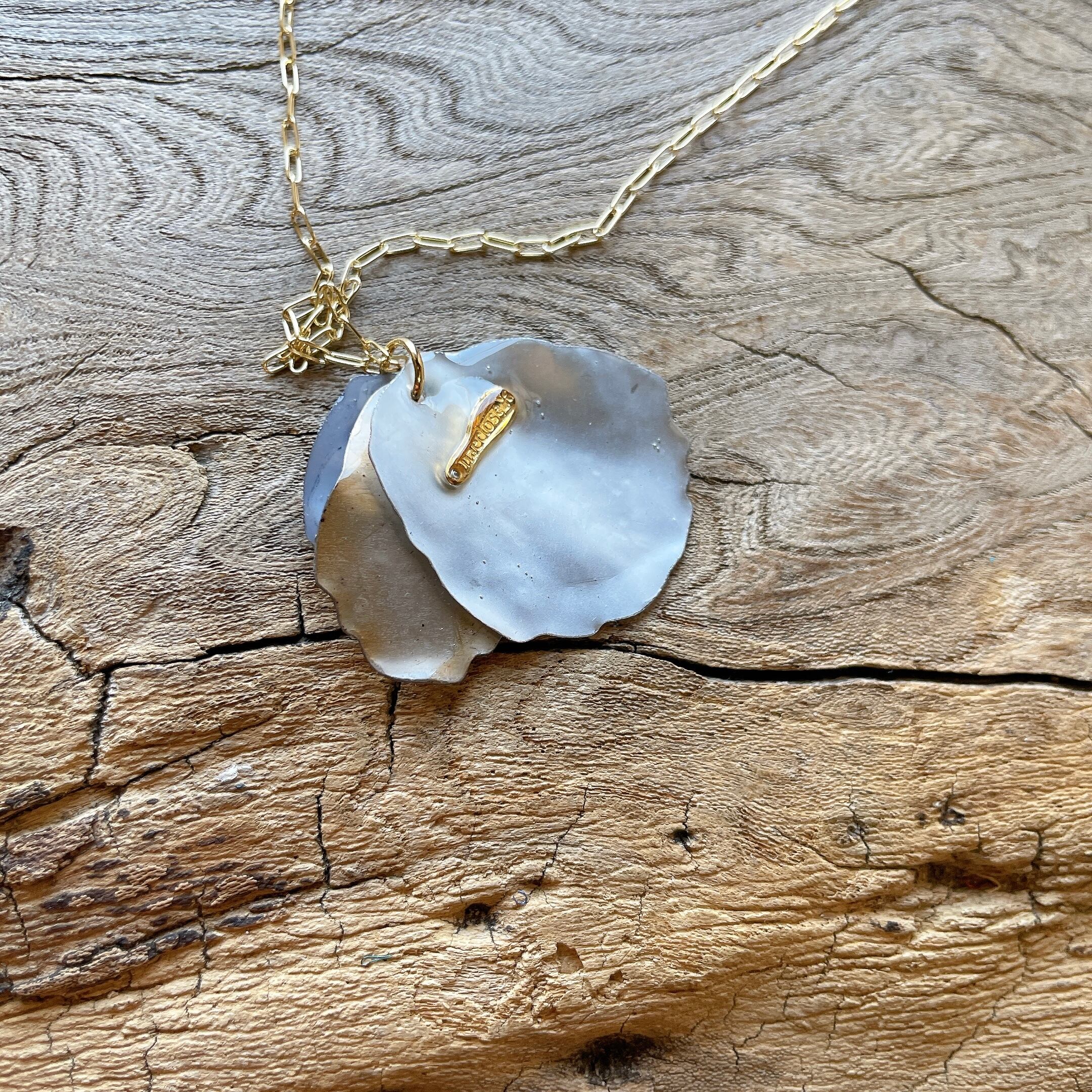 パリの水たまりロングネックレス ステンレスチェーン | naeclose