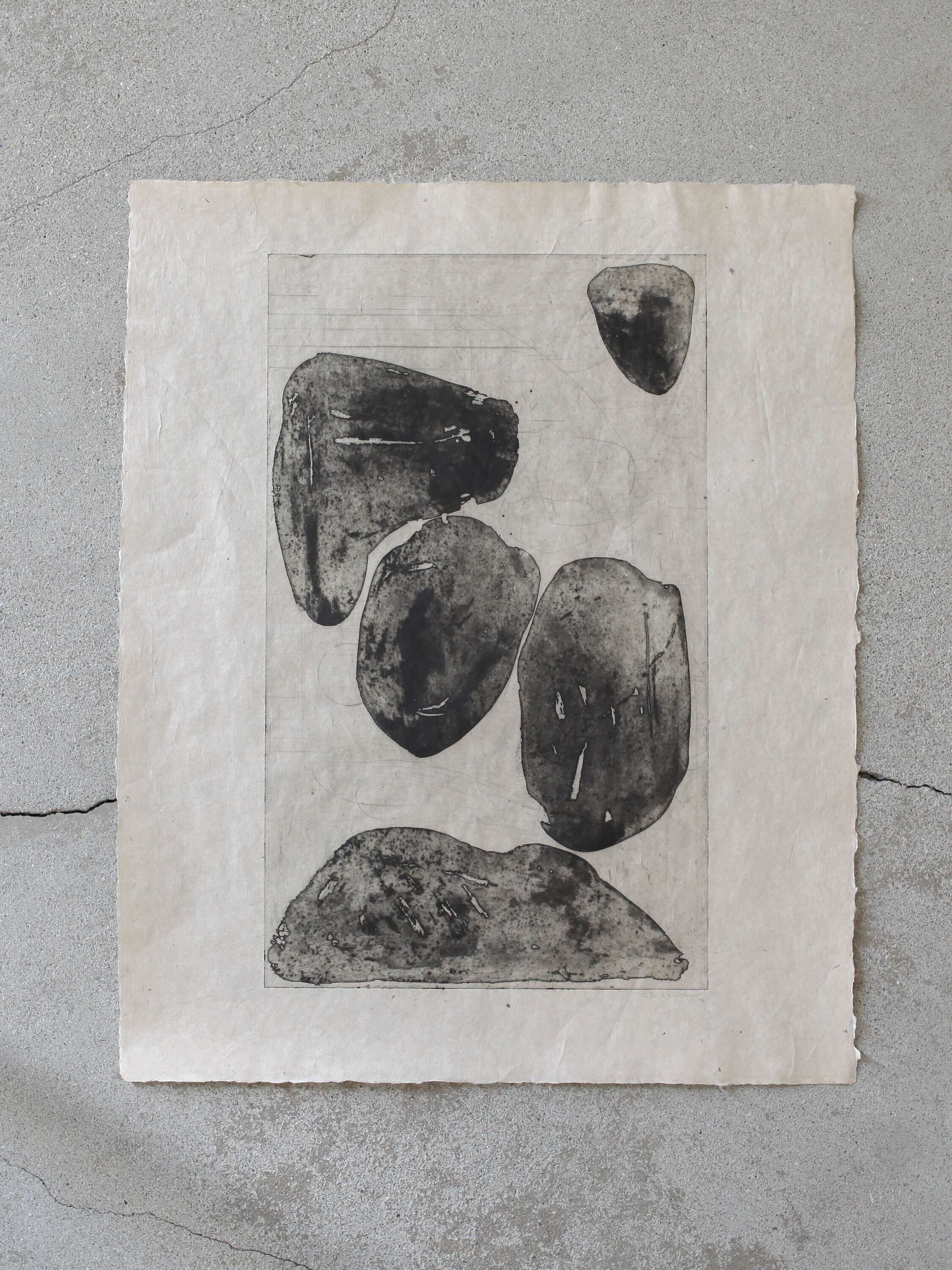 尾関立子 Ritsuko Ozeki|Rock Garden 石庭(受注後額装)