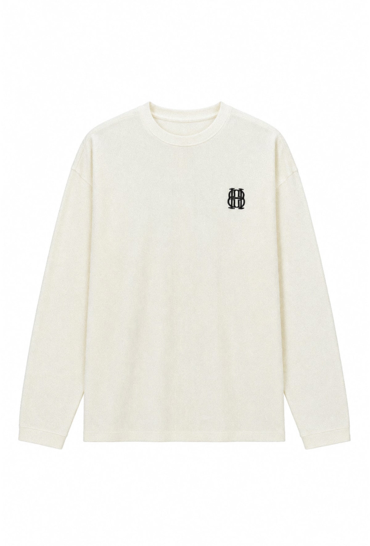 BREATH / BH waffle LS tee white