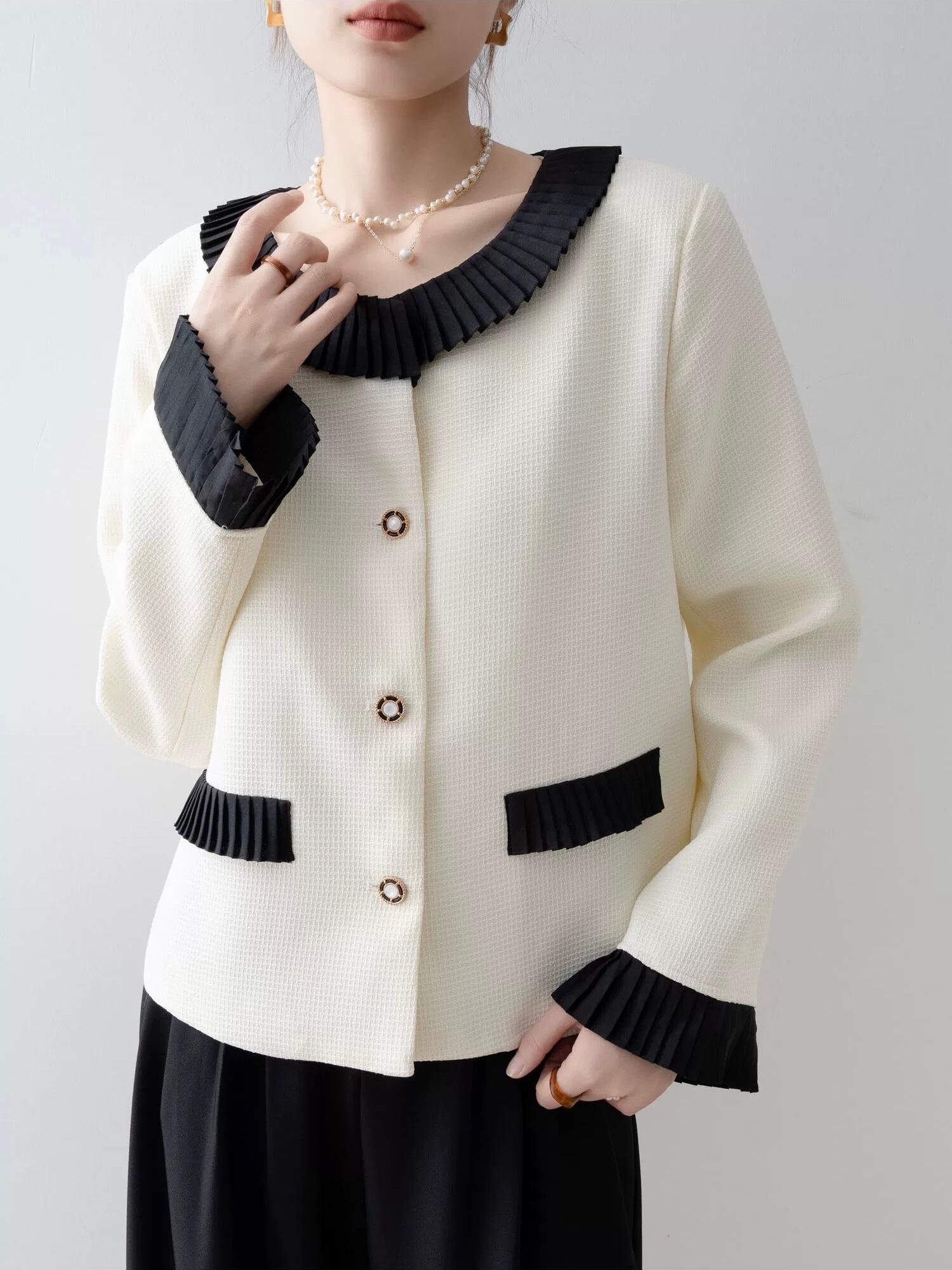 Lallia Mu (ラリアムー) ジャガードニットベスト 2513454 Blue | Pay ID