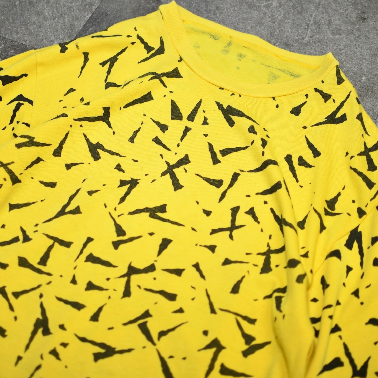 pattern cut off half sleeve sweat