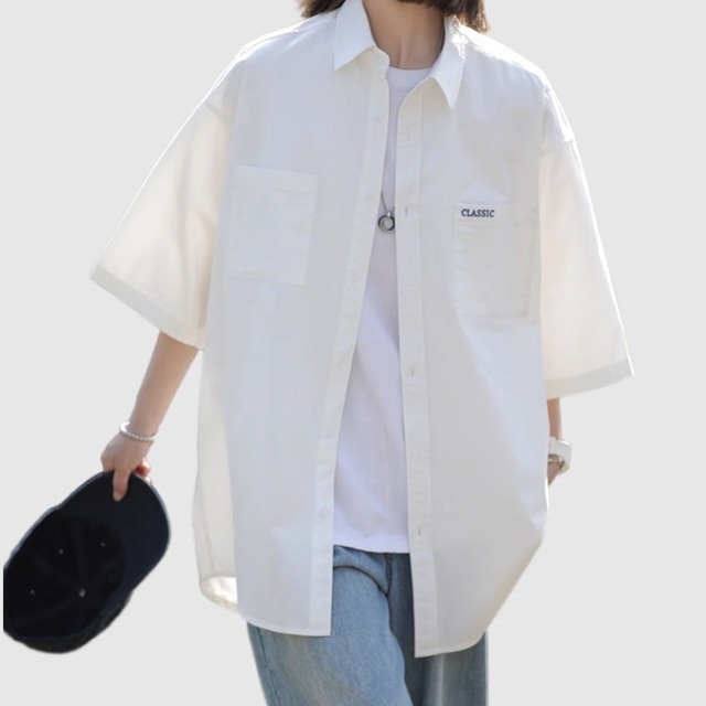 ハーフスリーブルーズシャツ H2461