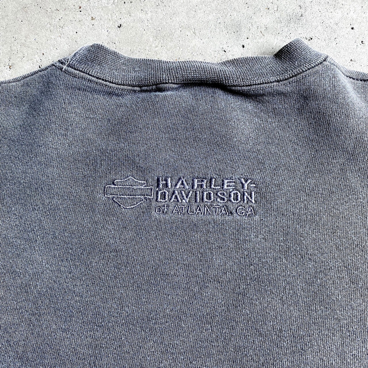 90年代 USA製 Harley-Davidson ハーレーダビッドソン ロゴ刺繍 