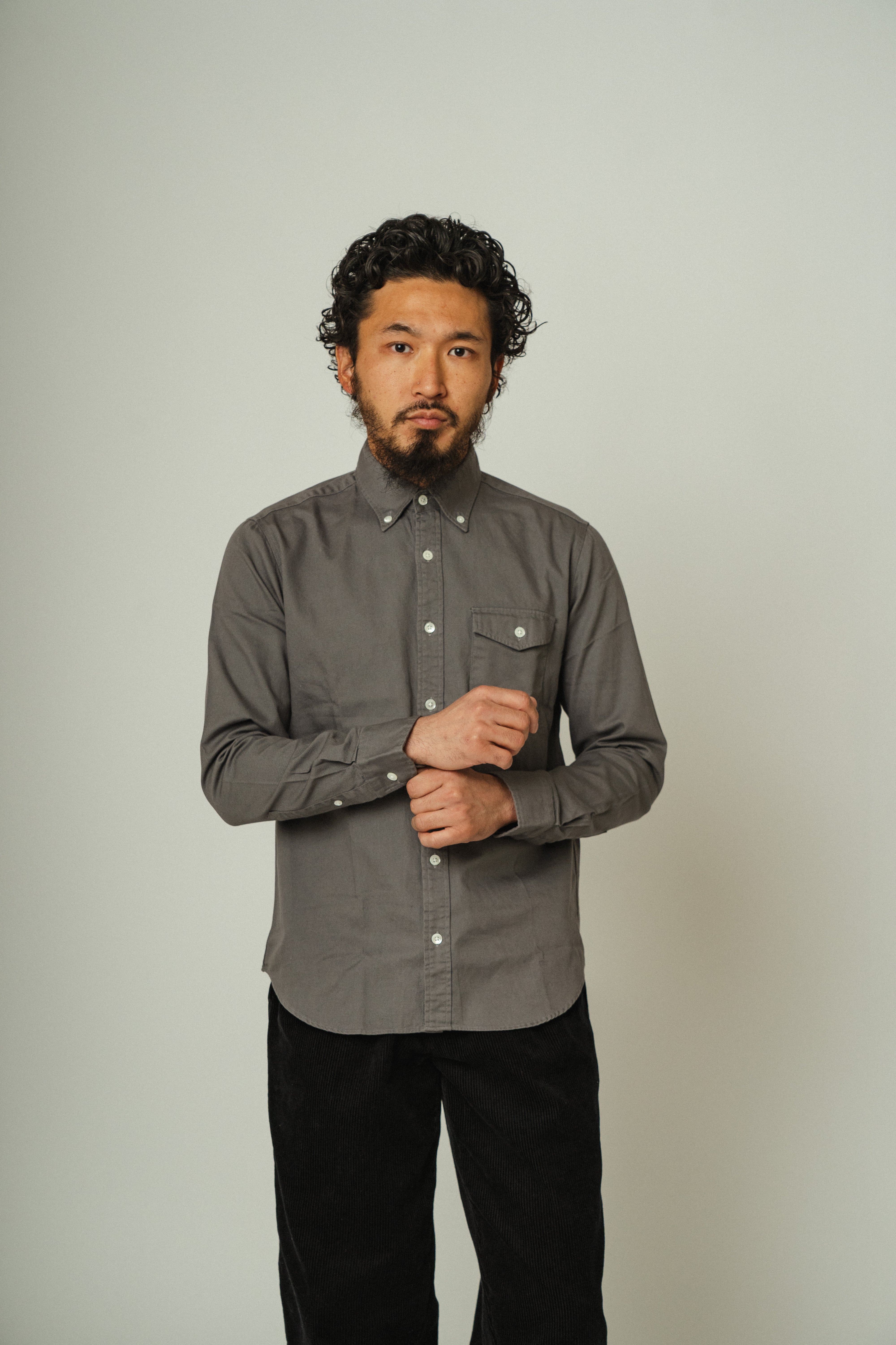 Japan OX Flap Pocket L/S BD Shirts - 101815004 | 【BIG MIKE