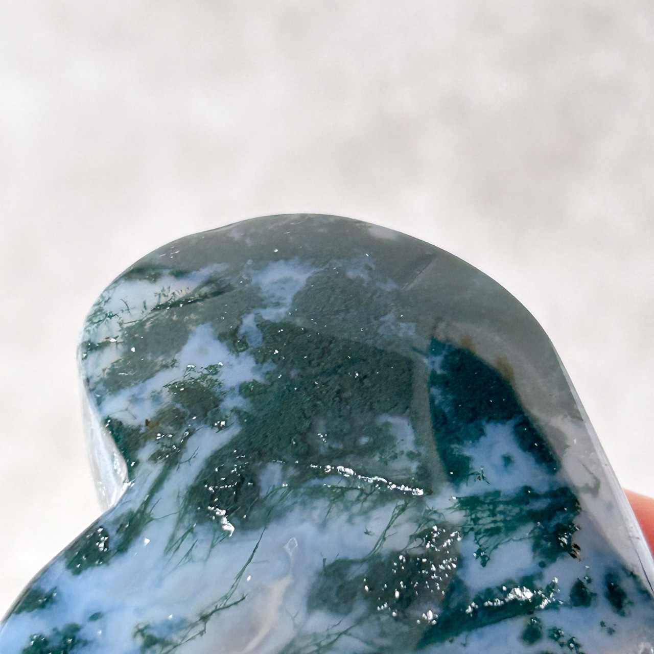 モスアゲート ハート02 ✳︎ Moss Agate ✳︎ 天然石