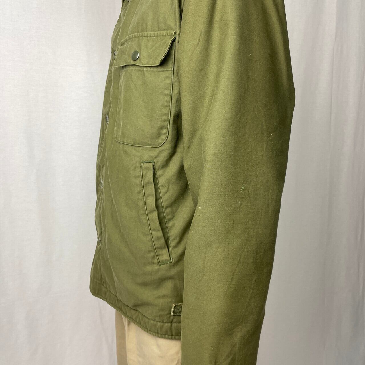 70年代 米軍実品 U.S.NAVY A-2 デッキジャケット MEDIUM メンズL相当