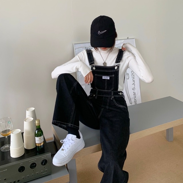 サロペット オールインワンパンツ オーバーオール パンツ カジュアル レイヤード 着回し メンズライク 古着コーデ かわいい Sunrise0911 サロペット オールインワンパンツ オーバーオール パンツ カジュアル レイヤード 着回し メンズライク 古着コーデ かわいい Sunrise0911