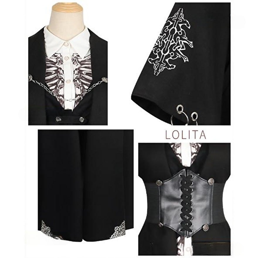 SEASONZ ロリータ ゴシック ゴスロリ アウター コート ベスト セット