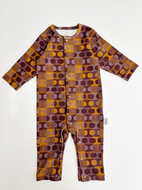 【26AW】&PAL(アンドパル)ドットロンパース ブラウン(70/80)