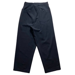 Y’s for men black gabardine drape pants