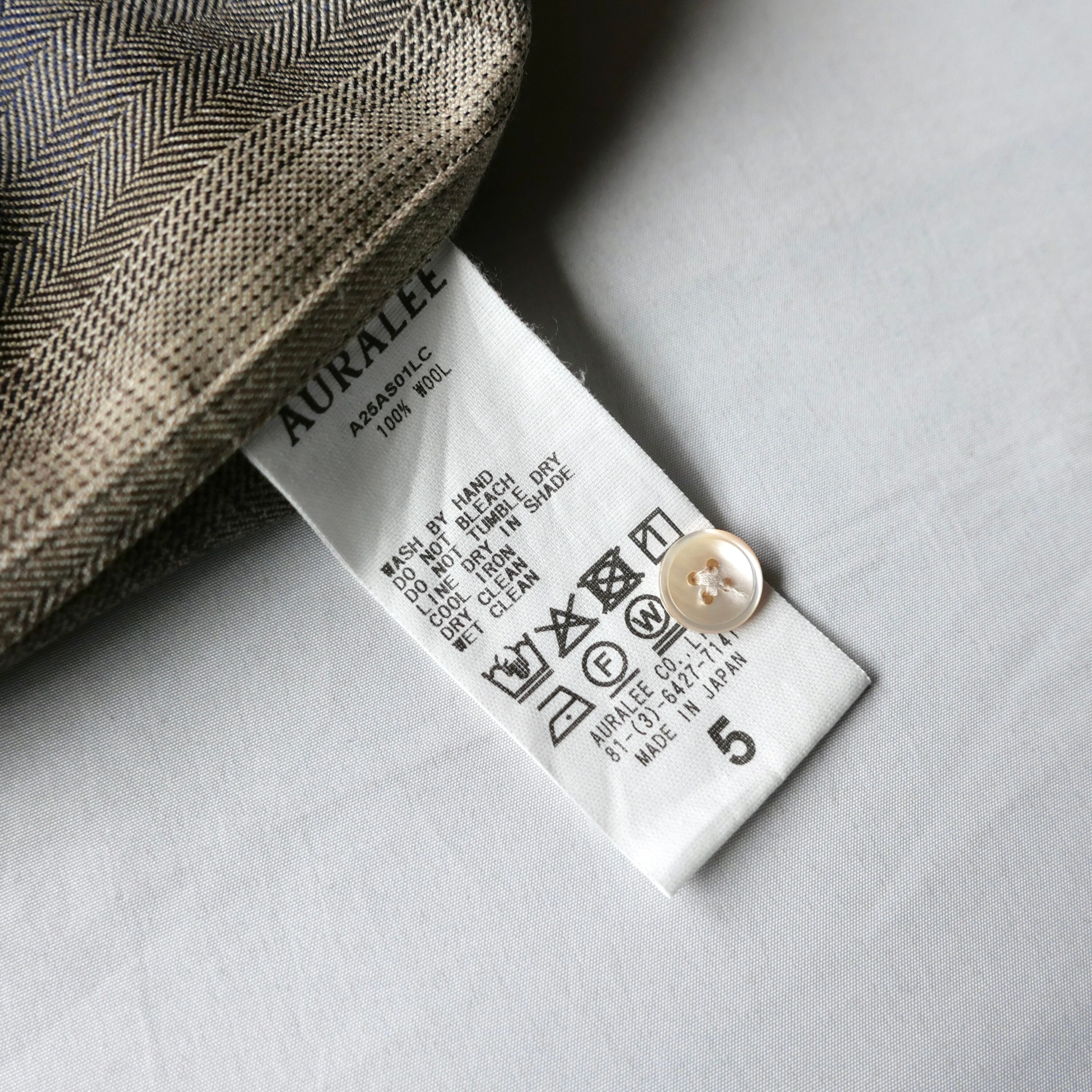 AURALEE 25AW LIGHT WOOL CHECK SHIRT | safarionline