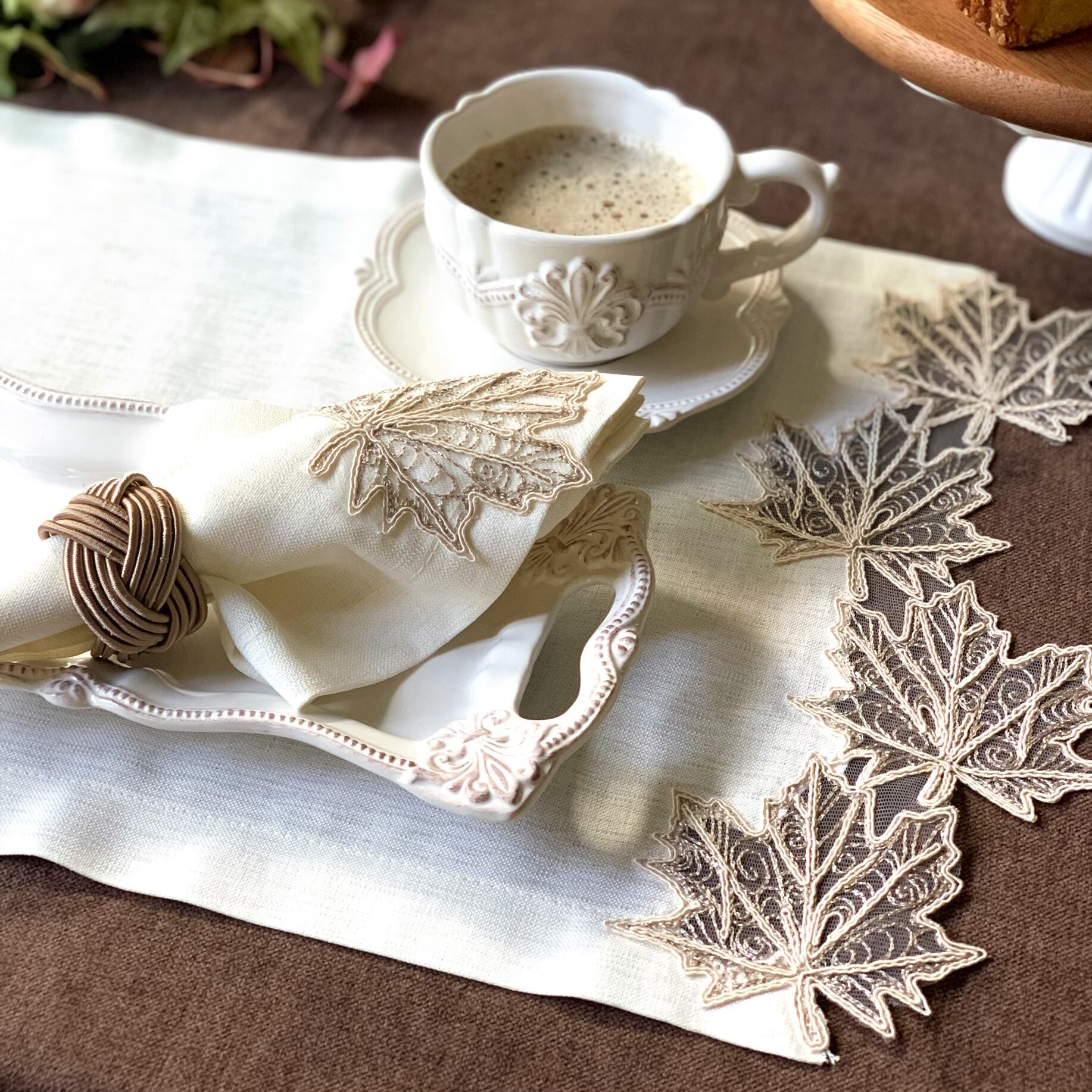 グレージュ ナプキンリング | Floraison Table フロレゾンテーブル