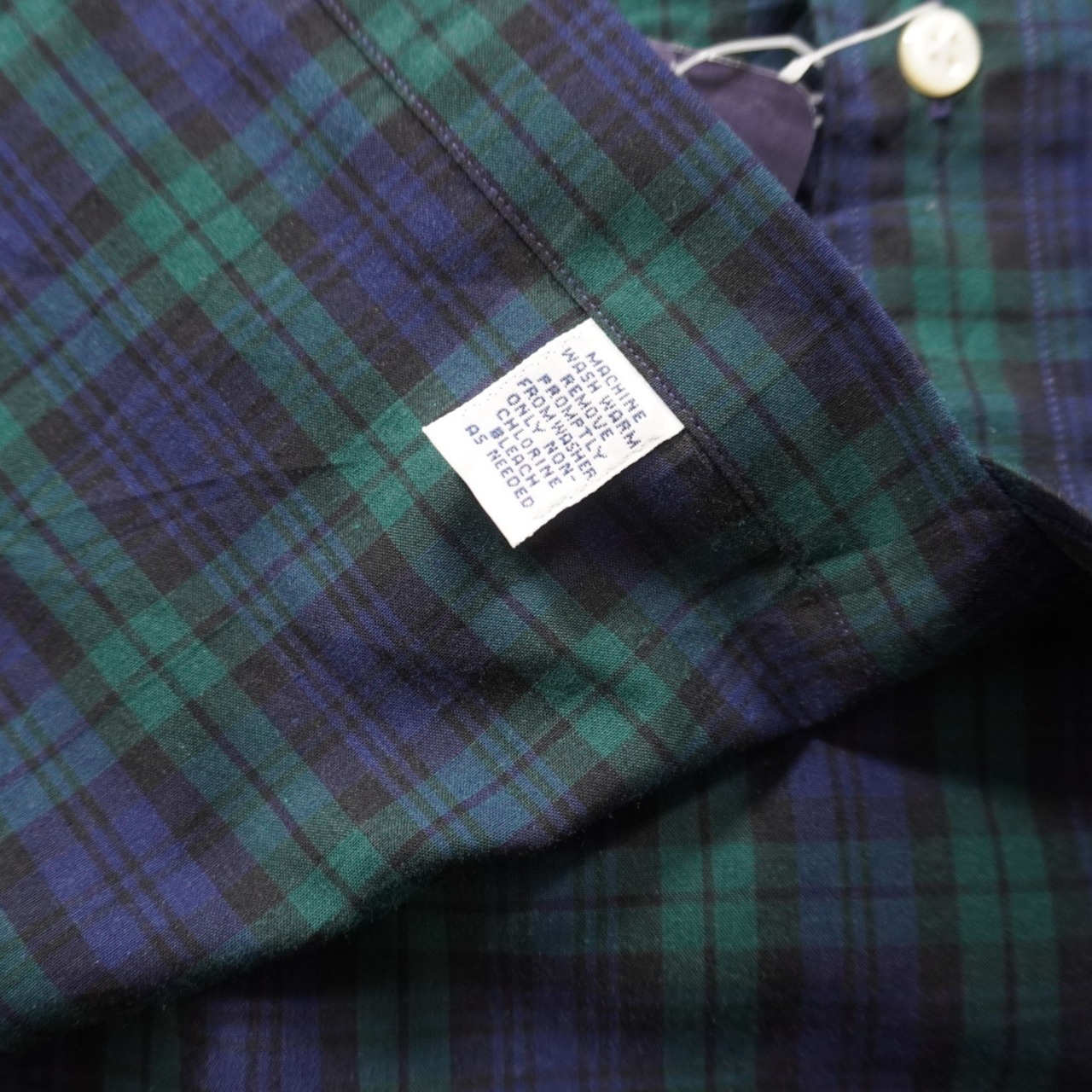 【DEAD STOCK】Ralph Lauren BD shirt YARMOUTH black watch XL相当 古着 - 14