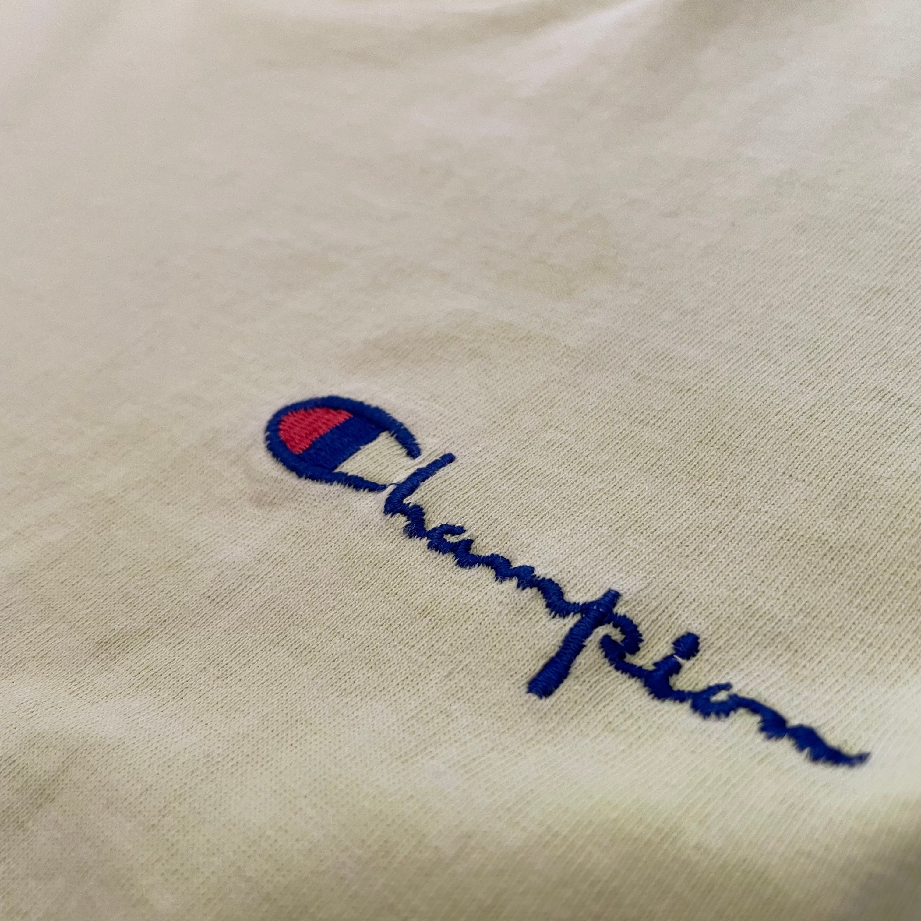 champion 希少90s  USA製‼️ 青タグ　刺繍ロゴ