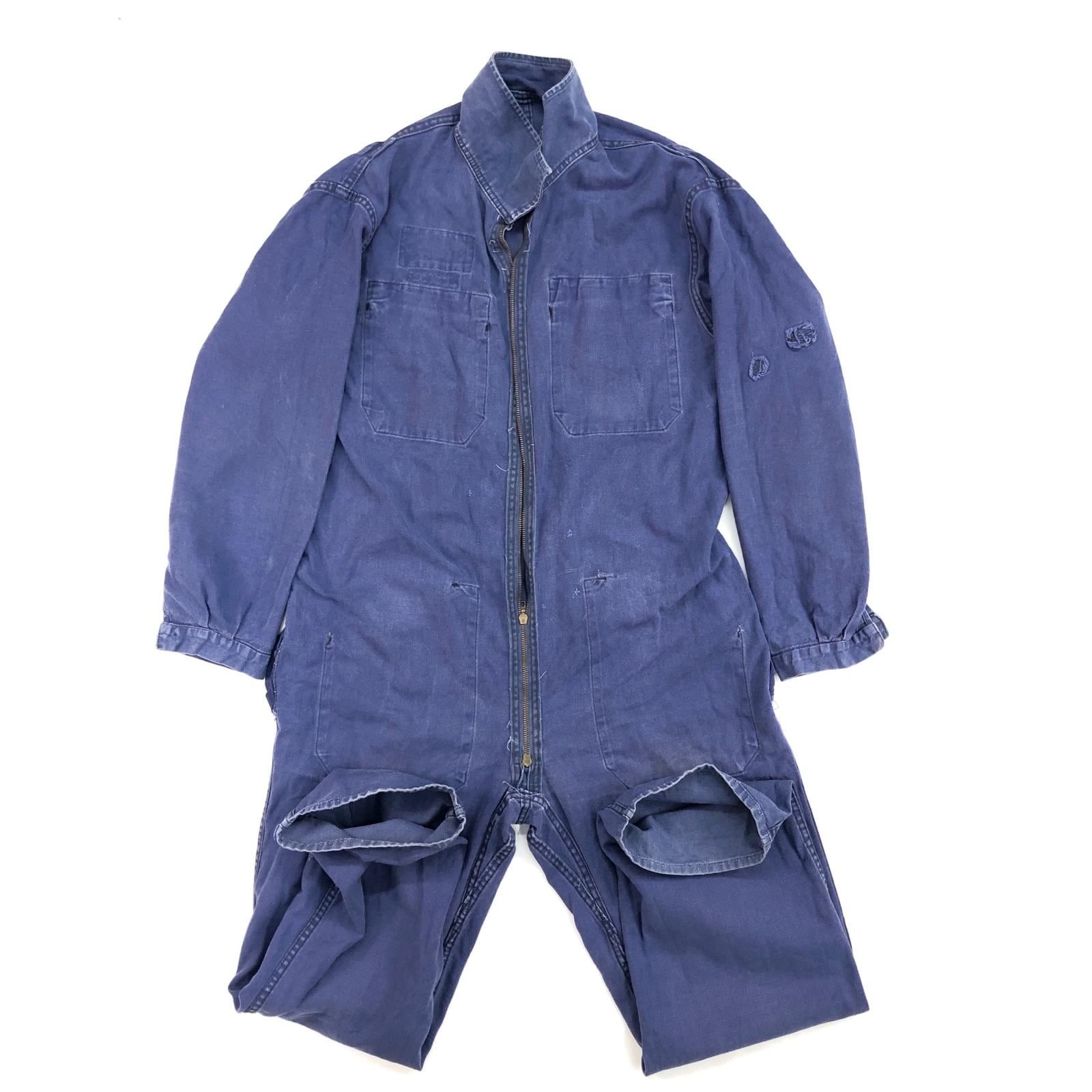 UNKNOWN 80- 90年代 FRANCE製 COVERALLS ユーロワーク フレンチワーク