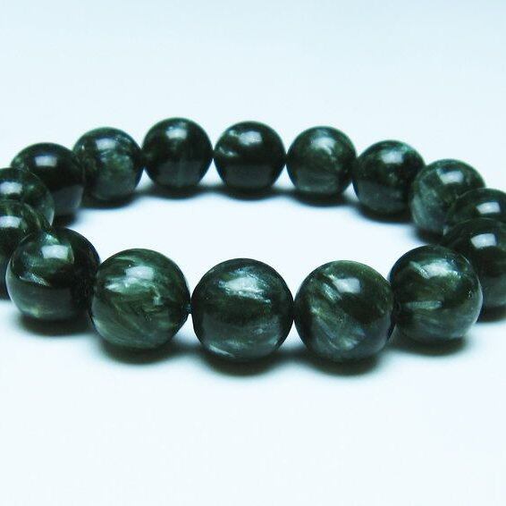 セラフィナイト ブレスレット 13mm 一点物 おまかせ便 111-35869