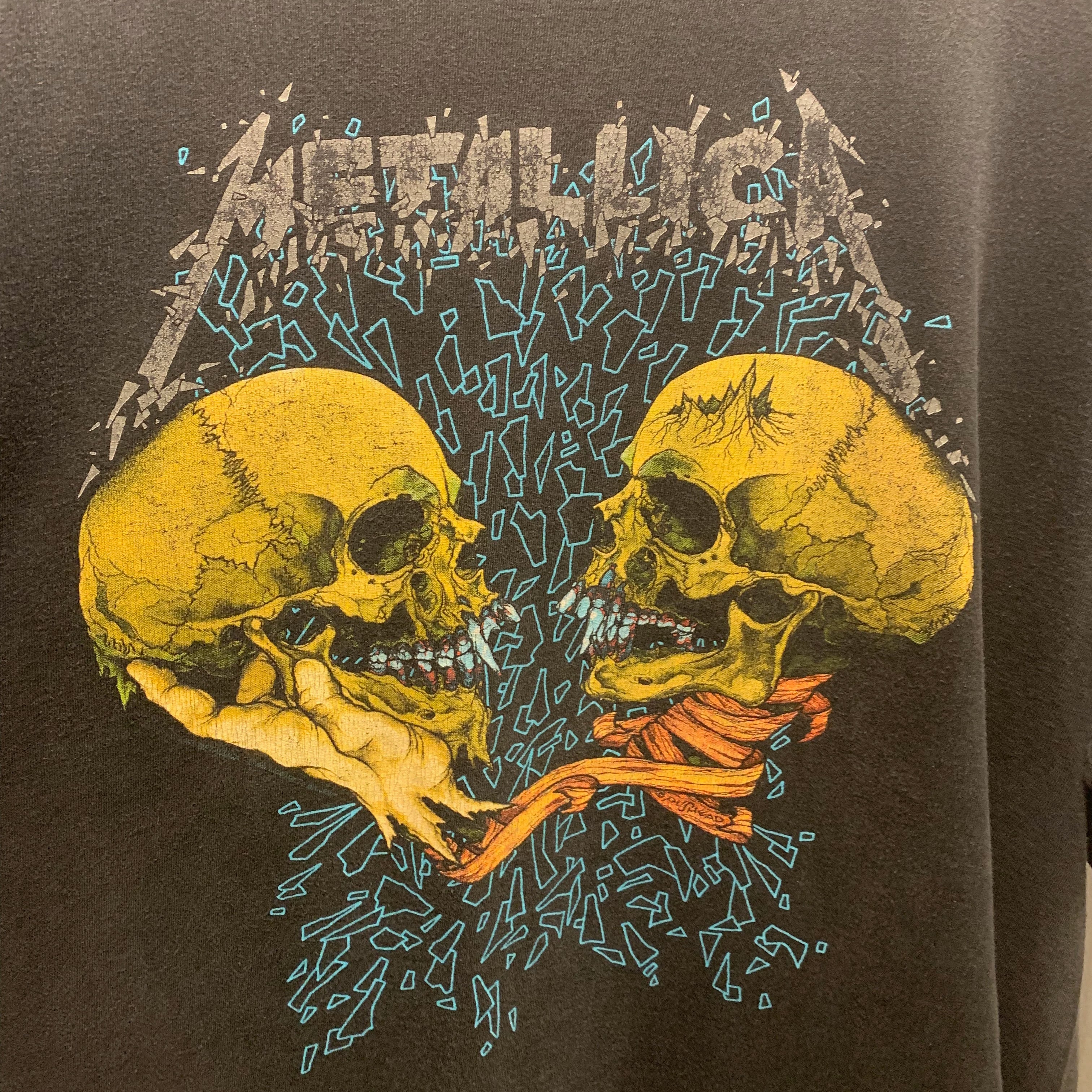 90s バンドTシャツ Metallica メタリカ パスヘッド pushead-