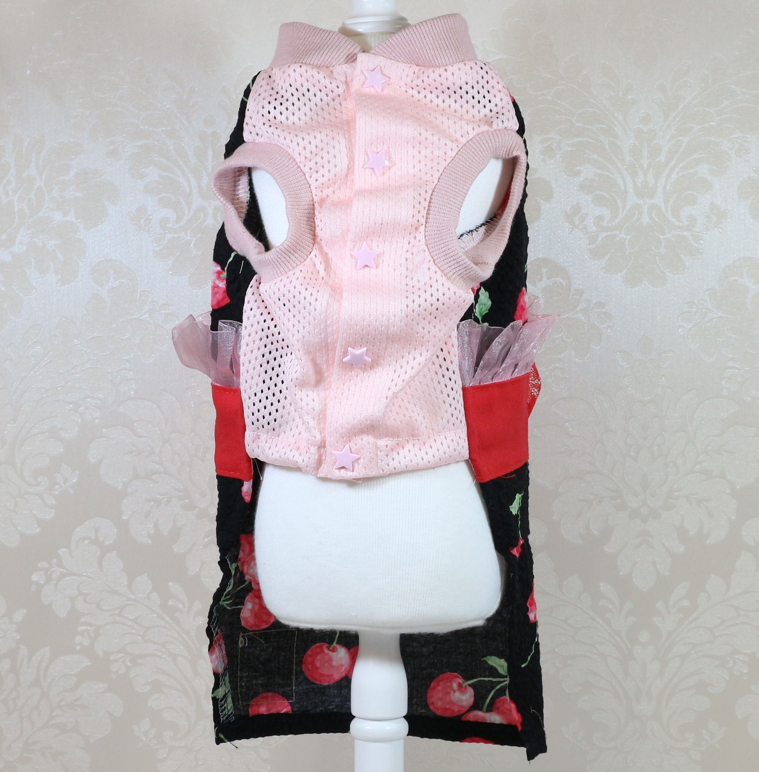 浴衣風ウエア サクランボ柄 S/M/L サイズ 税込み、犬服*浴衣、浴衣