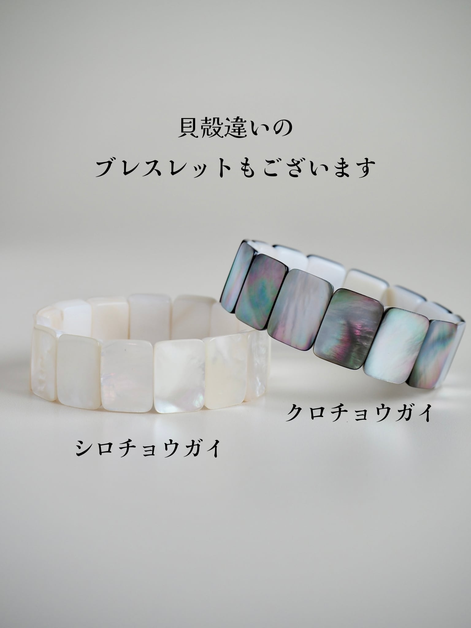 貝殻のタイルブレスレット（クロチョウガイ） | 貝殻と人魚｜貝殻