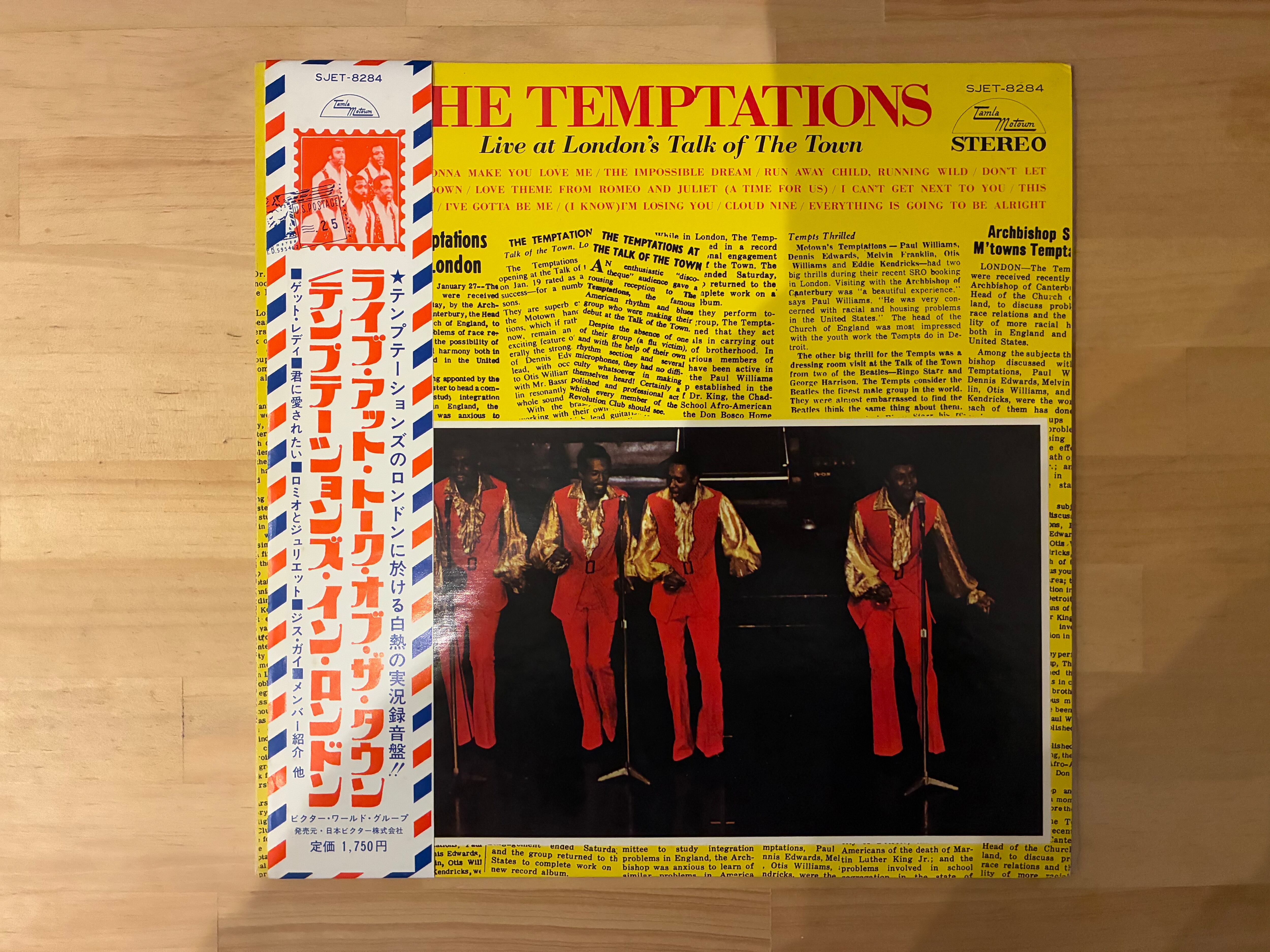 THE TEMPTATIONS / LIVE AT LONDON'S TALK OF THE TOWN | sixteen