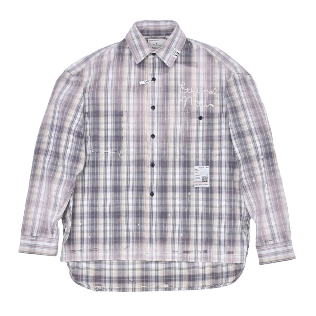 【Maison MIHARA YASUHIRO】VINTAGE LIKE CHECK L/S SHIRTS - 1