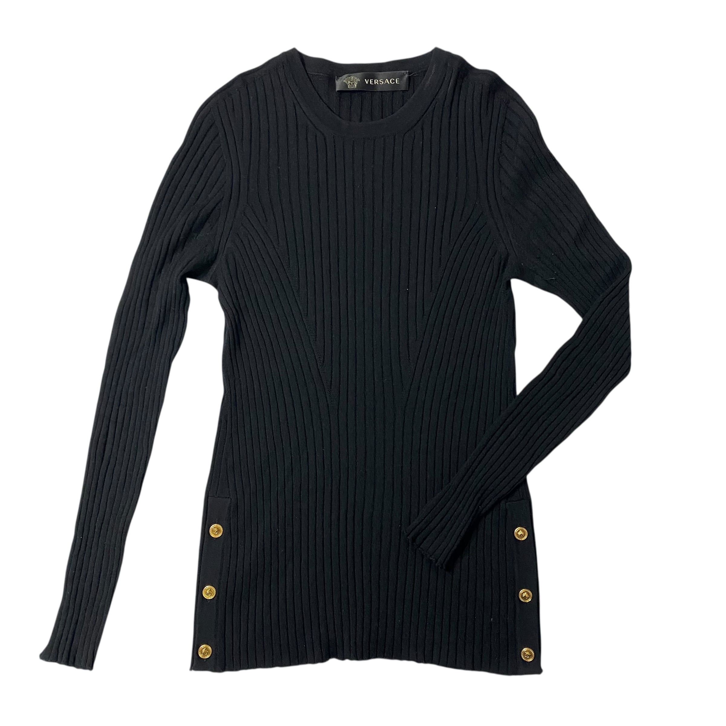 VERSACE Wool 100% Tops Black / ヴェルサーチ ウール100% トップス