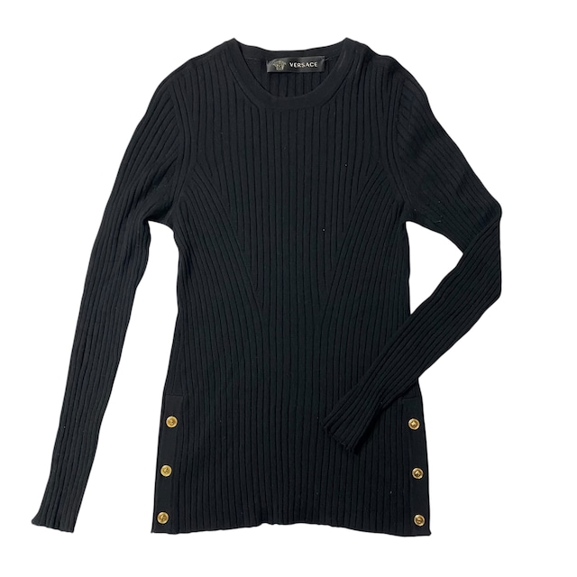 VERSACE Wool 100% Tops Black / ヴェルサーチ ウール100% トップス