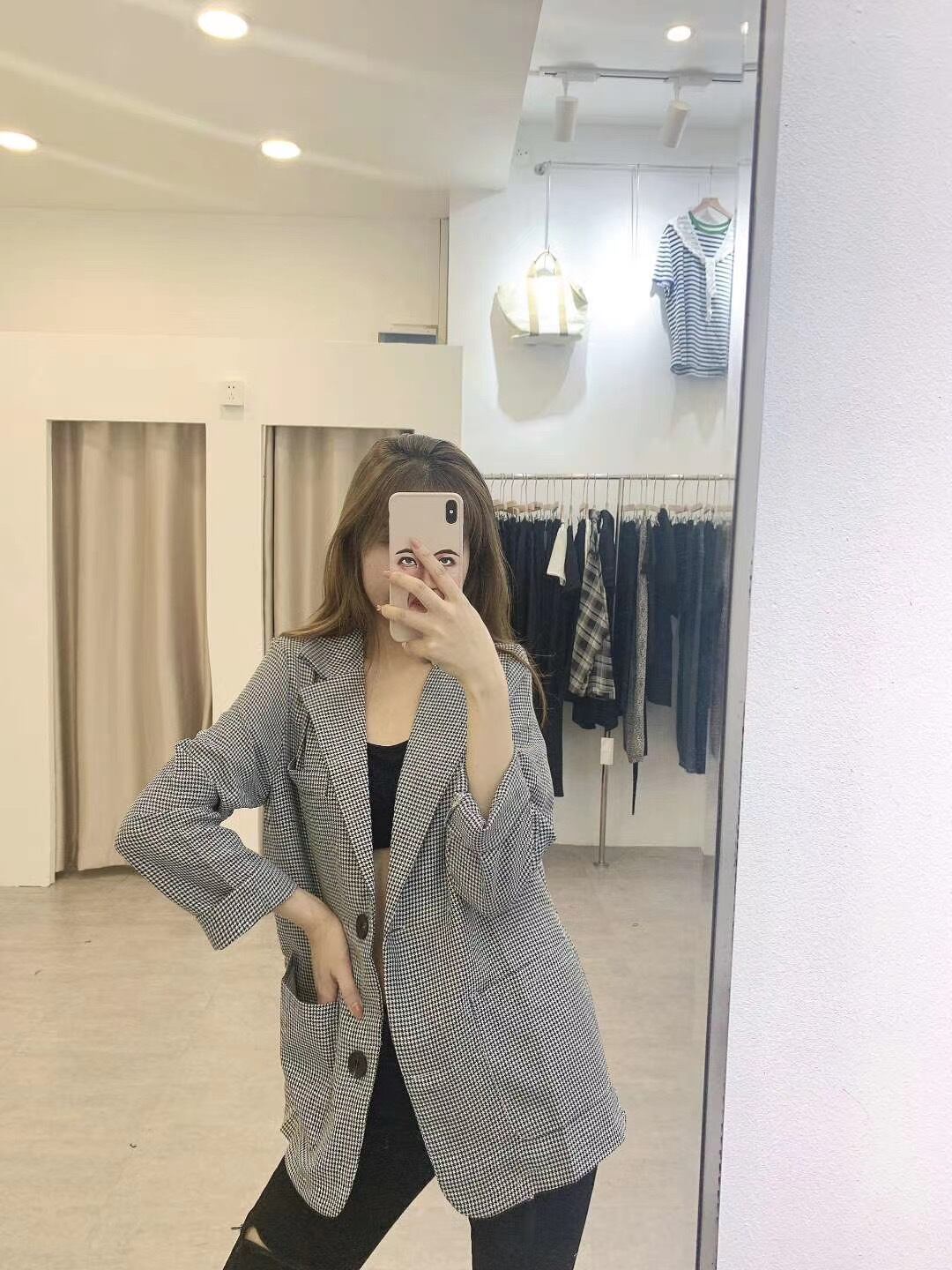 千鳥柄ジャケット