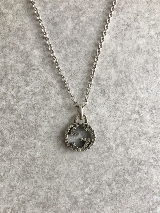 GUCCI グッチ アラベスク ネックレス シルバー インターロッキング 925 vintage ヴィンテージ オールド zpfi68