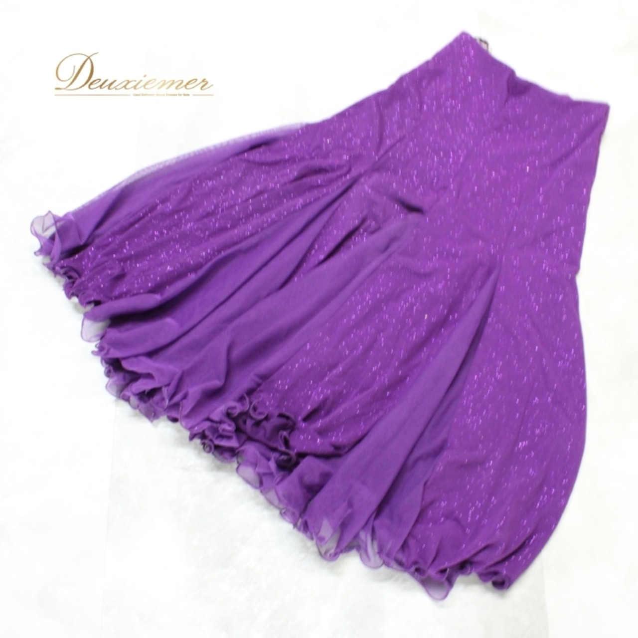 社交ダンス 衣装 スタンダード スカート レッスンウェア レディース 紫 レース パープル系 キラキラ 派手 練習着 上品 かわいい 華やか ダンススカート フレアスカート 女性用 おしゃれ 伸縮性 ポリエステル ステージ衣装 プリーツ スタイルアップ カラフル ダンス発表会 輝く光沢 デイリーユース