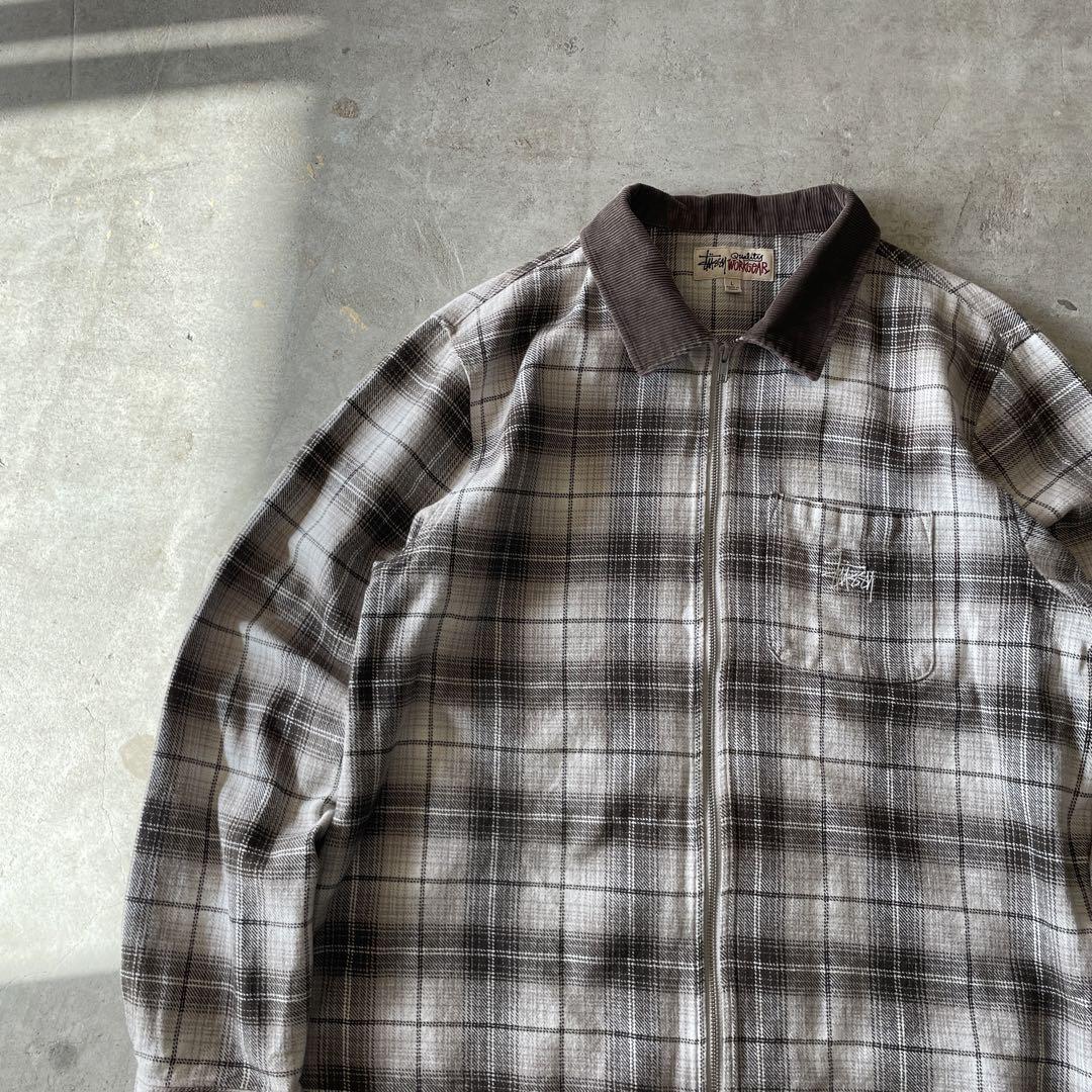stussy Frank Plaid Zip Shirt stussy - Frank Plaid ZIP SHIRT stussy