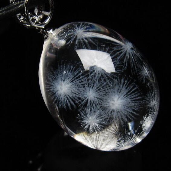 水晶 ペンダント レーザー彫刻 112-4397