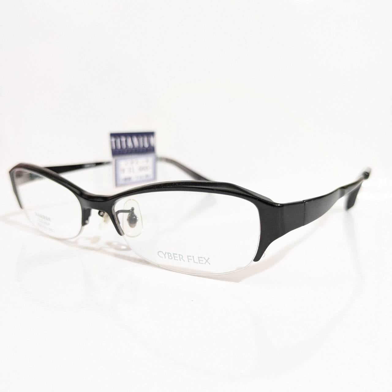 【CYBER FLEX】スクエアナイロールフレーム ブラック