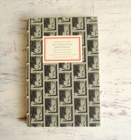 ドイツ インゼル文庫 1031番 ピカソのイラスト 未知の傑作 洋書 アンティークブック Insel ディスプレイ 古書 本 ib0421