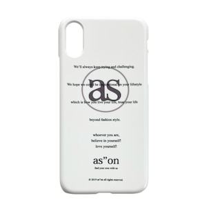 [as”on] as”on About phone case (White) 正規品 韓国ブランド 韓国通販 韓国代行 韓国ファッション iPhoneケース