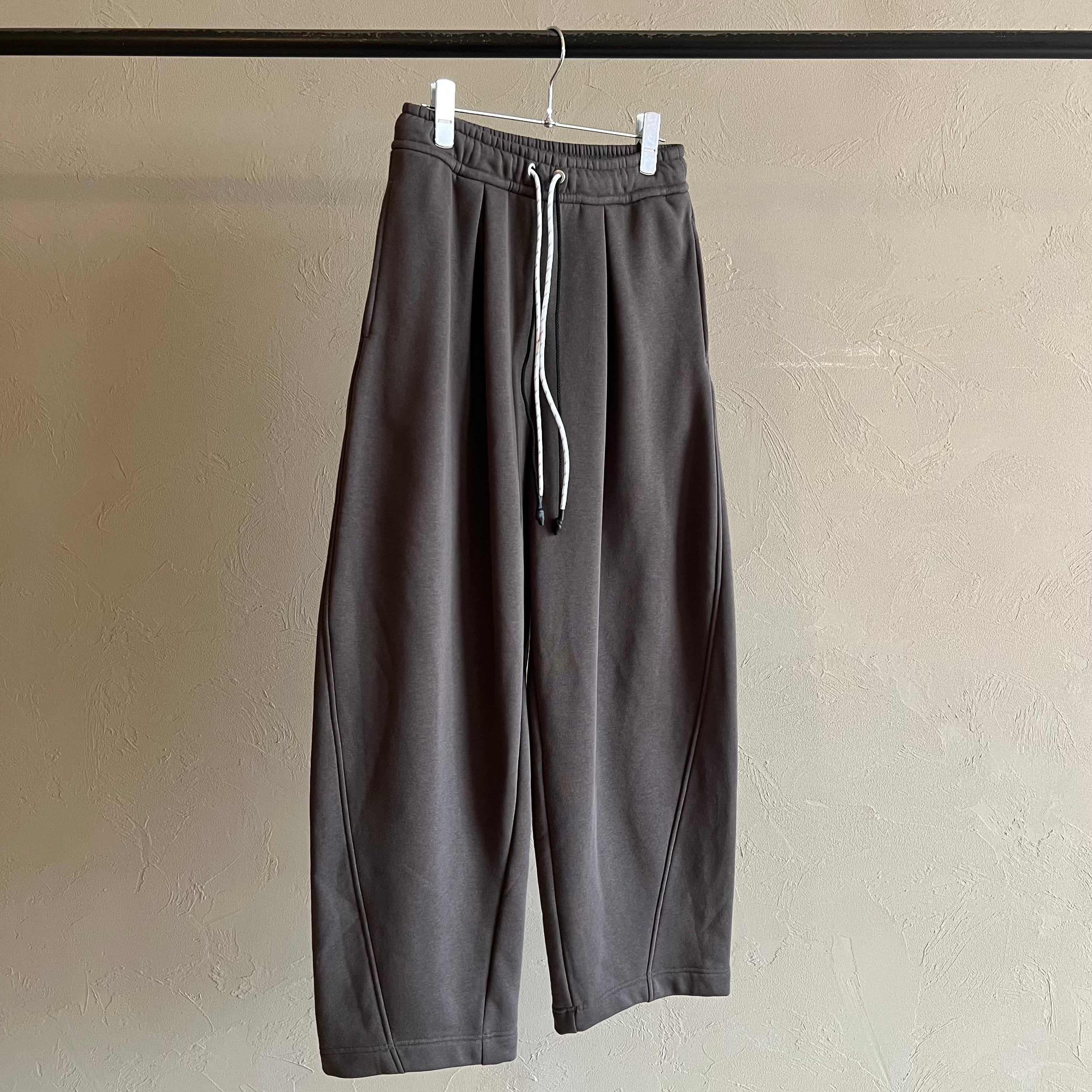 HN様専用ページ【 MIDVEIN 】カーブ裏起毛スウェットパンツ チャコール