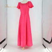 フラダンス 衣装 ワンピース ドレス Hula Ku ピンク系 セキノレーシングスポーツ 日本製 ワンカラー 無地 シンプル かわいい 華やか 鮮やか 明るい ダンス衣装 ハワイアンダンス レディース ハワイアン アロハ フラ ダンス レッスン 練習