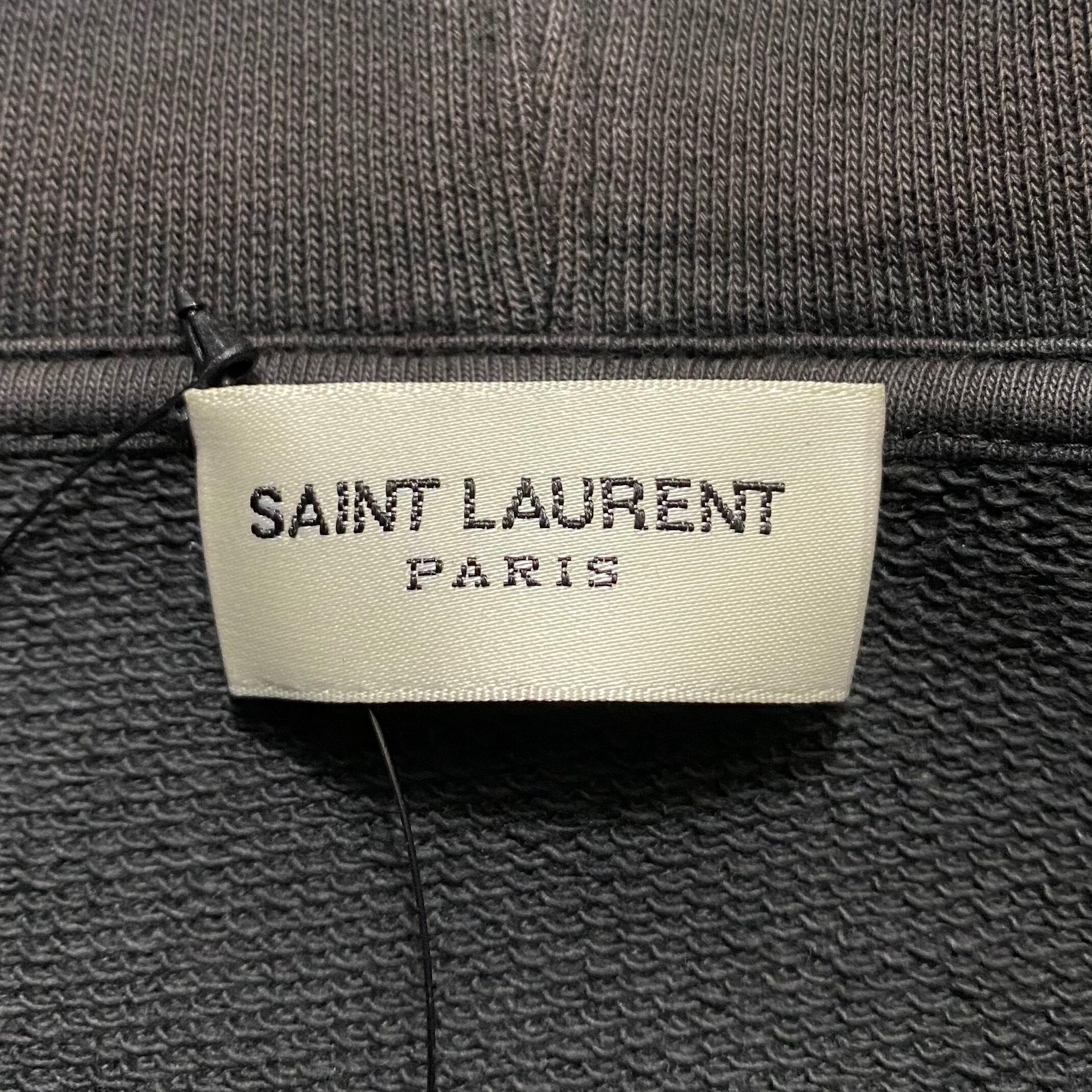 2017AW SAINT LAURENT PARIS sweat parka “love me forever or never 