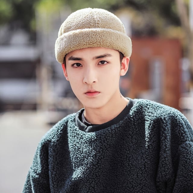 【予約販売】ニット帽 ワッチ ロールアップ メンズ シンプル ストリート アウトドア カジュアル 防寒 ブラック/オフホワイト/ベージュ ダンス ヒップホップ こなれ感 お洒落 韓国 トレンド