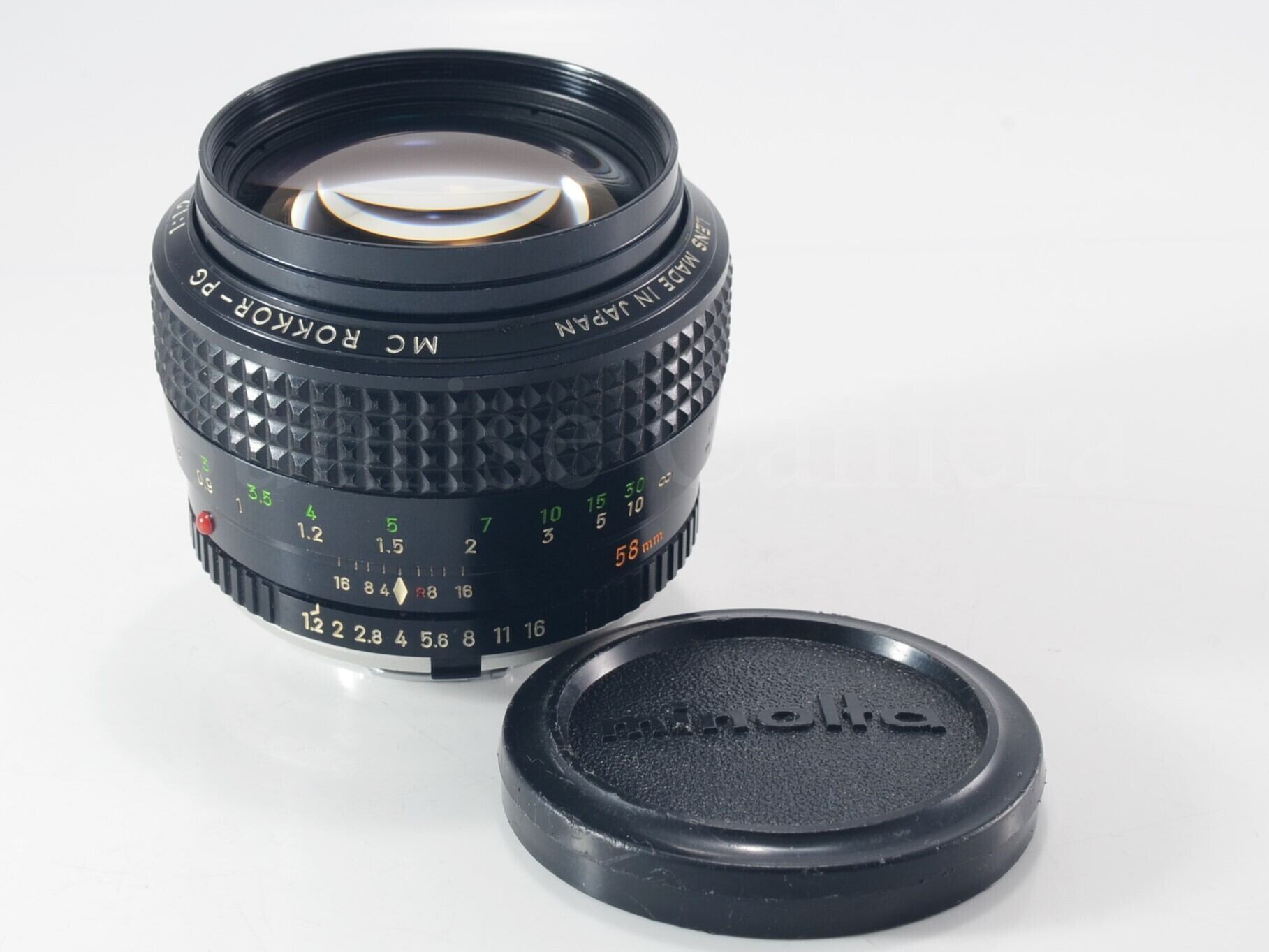 レンズ(単焦点) Minolta MC ROKKOR 58mm f1.2 Minolta MC Rokkor-PG 58mm F1.2 修理記録 – レンズ修理なら日本レンズ協会