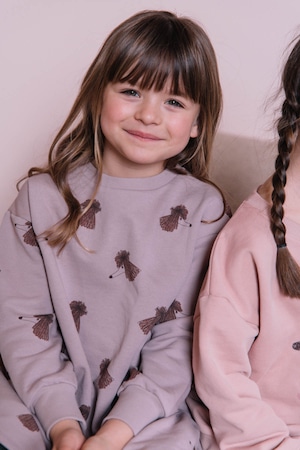 STUDIO BOHEME ESSENTIEL T-SHIRT(3-8y) - MAUVE / DOG SOEUR