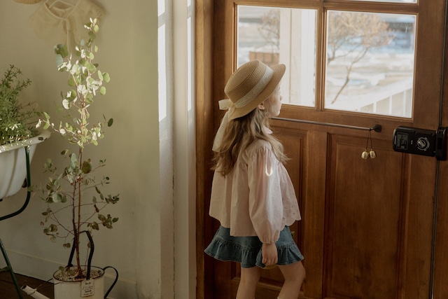 ラスト1 pink7【即納】<flo>  Clara blouse