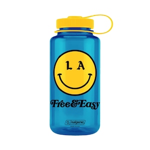 Free & Easy | Be Happy 32oz Wide Mouth Nalgene | Slate Blue